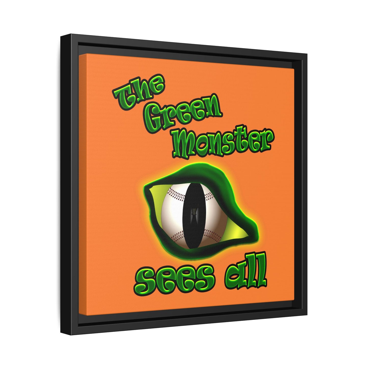 green monster - framed canvas art (crusta)