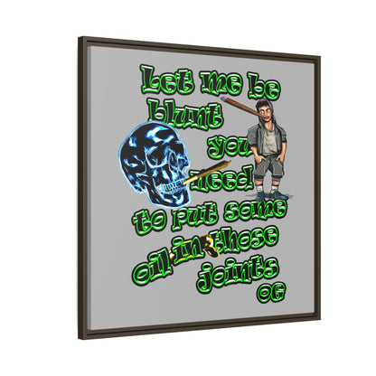 og - framed canvas art (light grey)