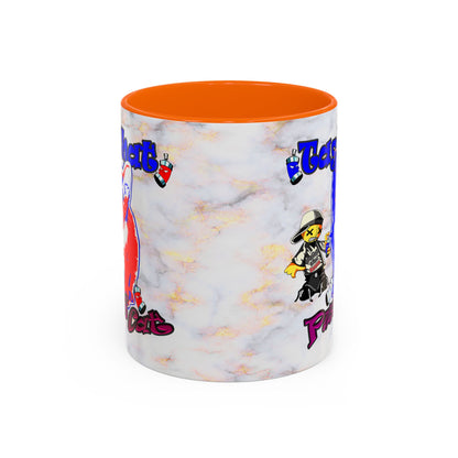 tag that - Accent Mug (white marble)
