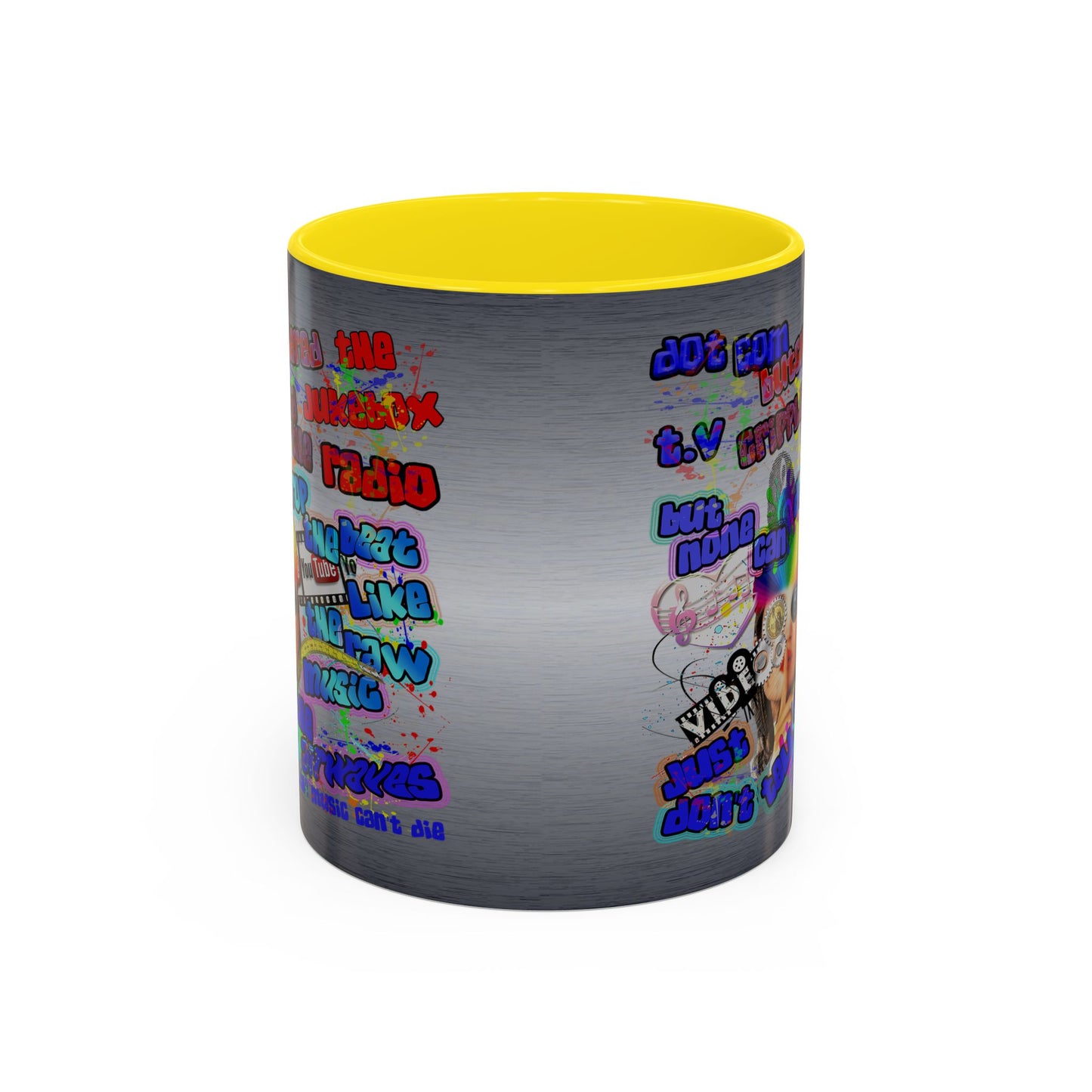 drop the beat - Accent Mug (brushed nickel)