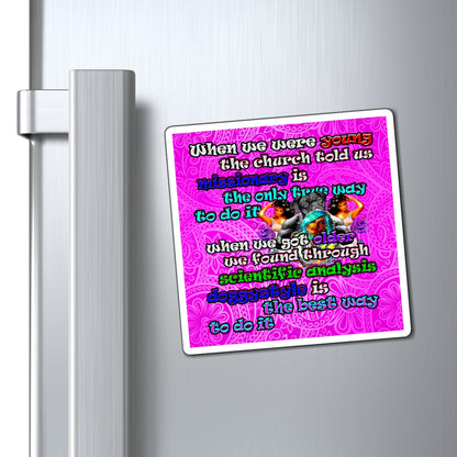 doggystyle - Magnets - (pink swirl)