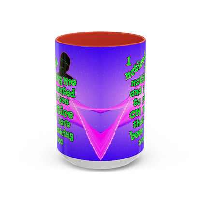 noticed you noticing - Accent Mug (purple-pink wave)