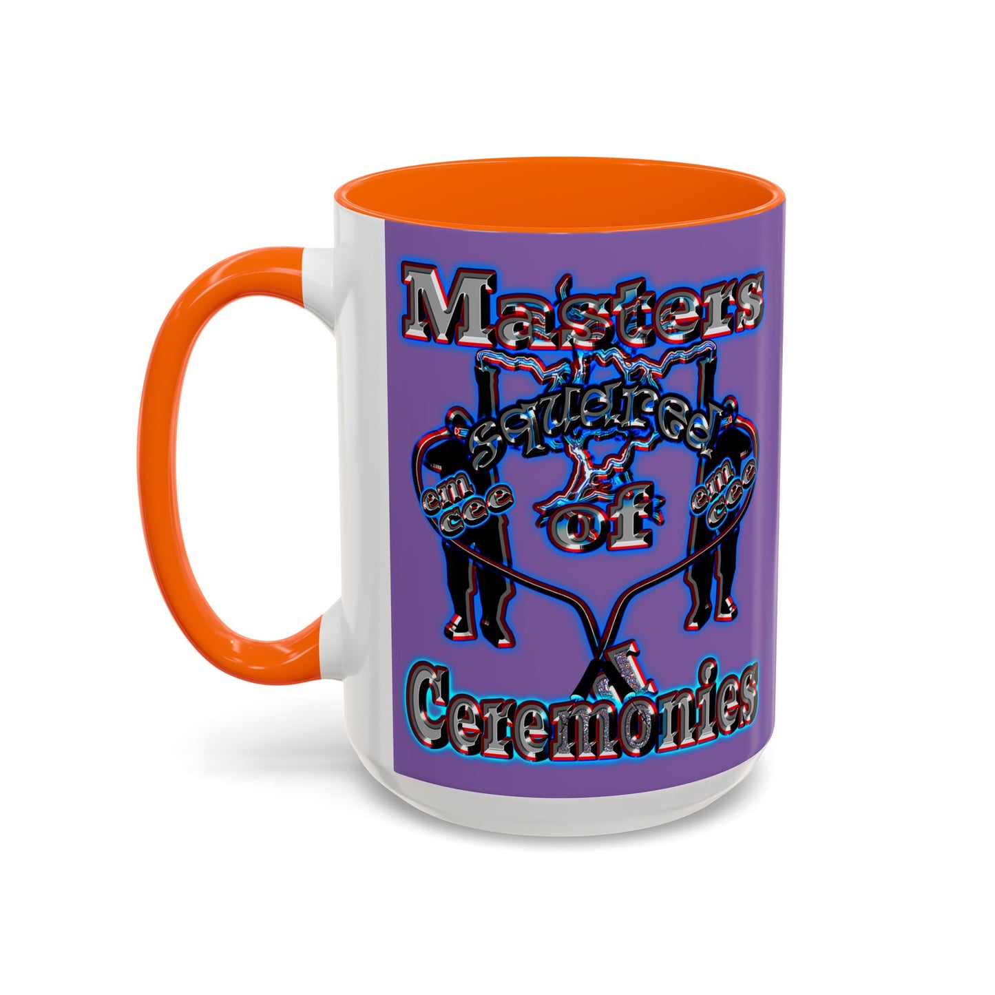 em cee squared - Accent Mug (light purple)