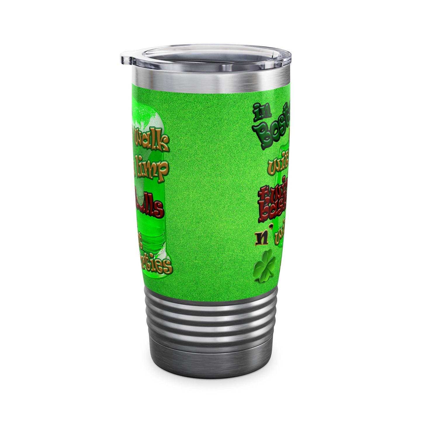 celtics logo - Ringneck Tumbler, 20oz (green turf)