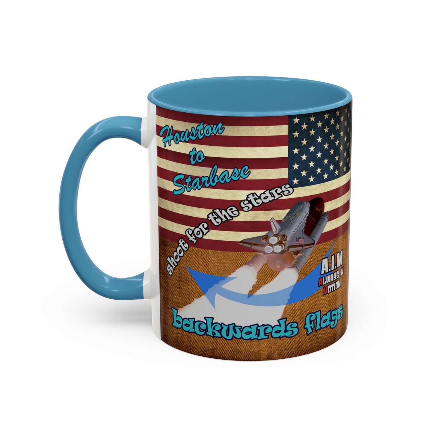 shoot for the stars - Accent Mug (brown papyrus)