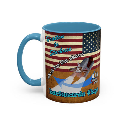 shoot for the stars - Accent Mug (brown papyrus)