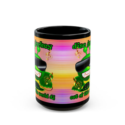 disc jockey - Black Mug (color blur)