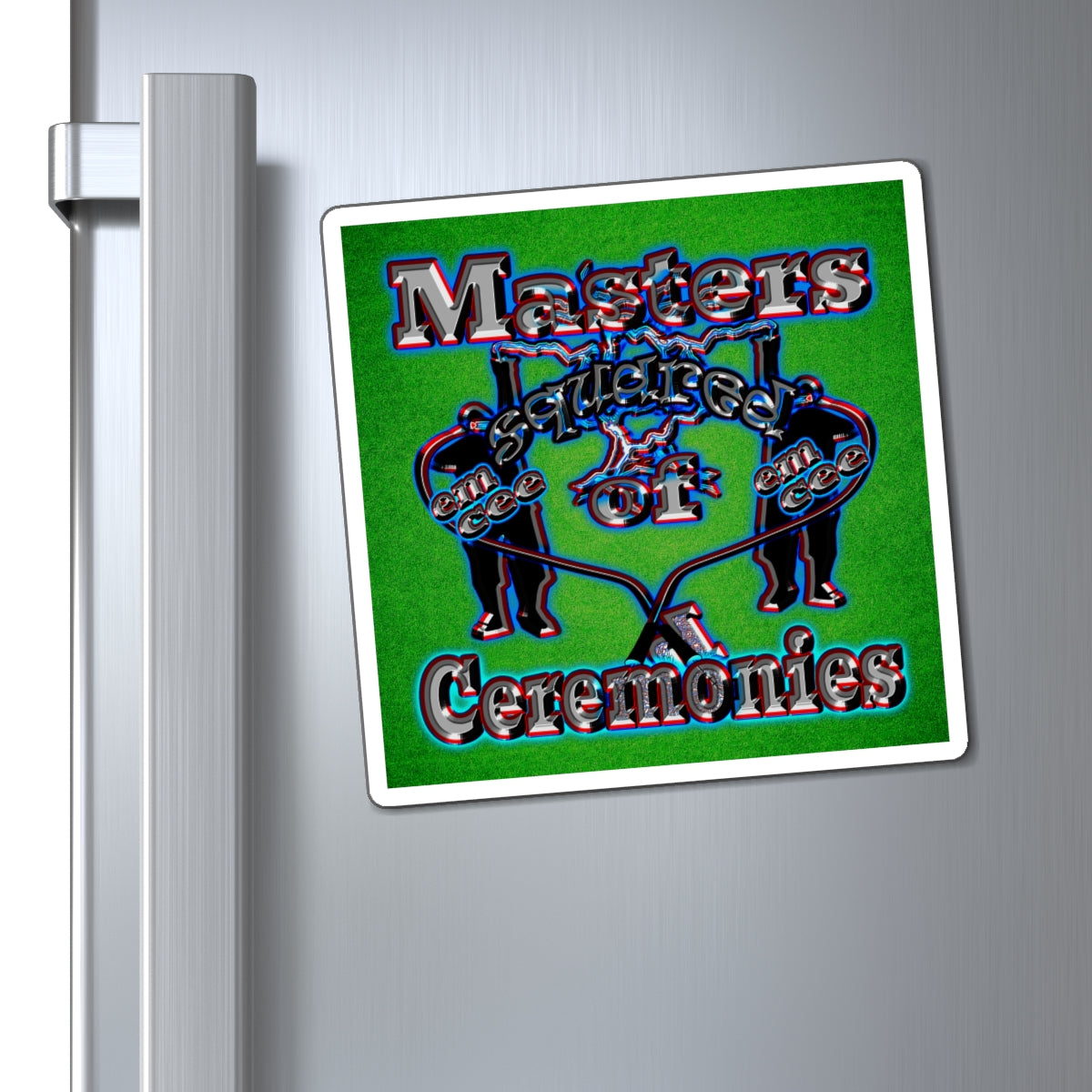 em cee squared - Magnets - (green turf)