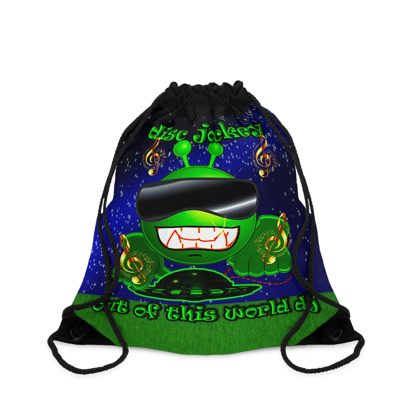 disc jockey - Drawstring Bag ('snoops' background)