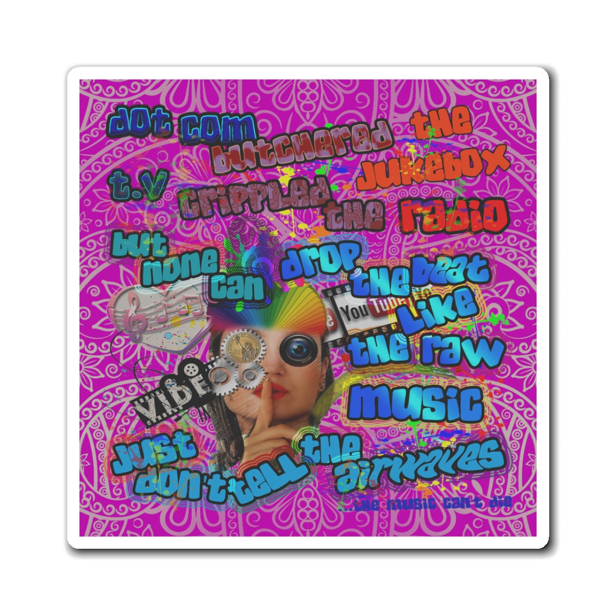 drop the beat - Magnets - (pink swirl)