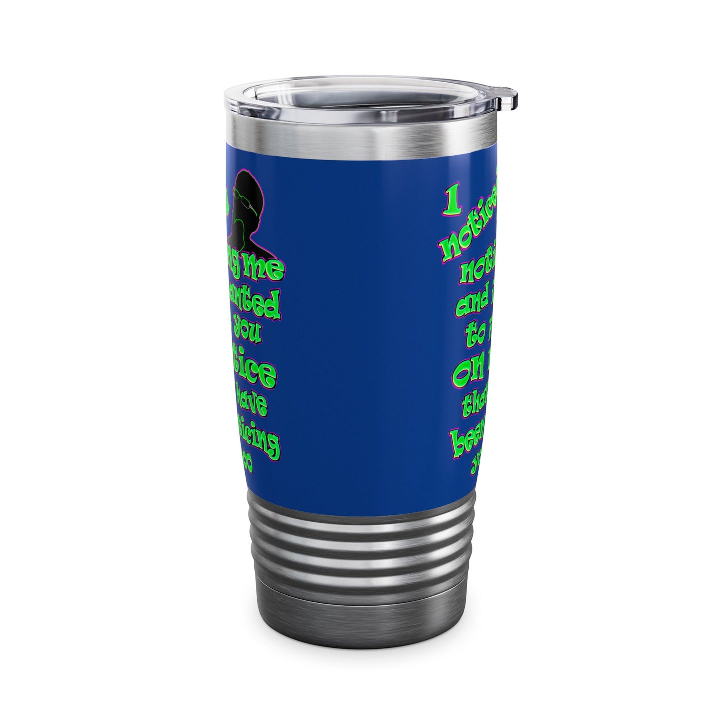 noticed you noticing - Ringneck Tumbler, 20oz (dark blue)