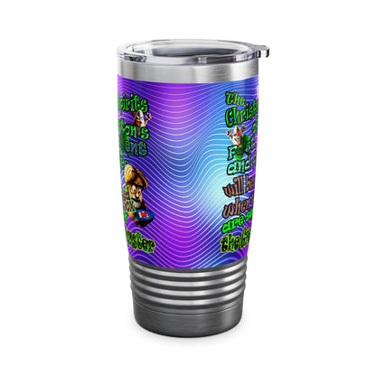 christmas spirits of boston - Ringneck Tumbler, 20oz (purple wave)