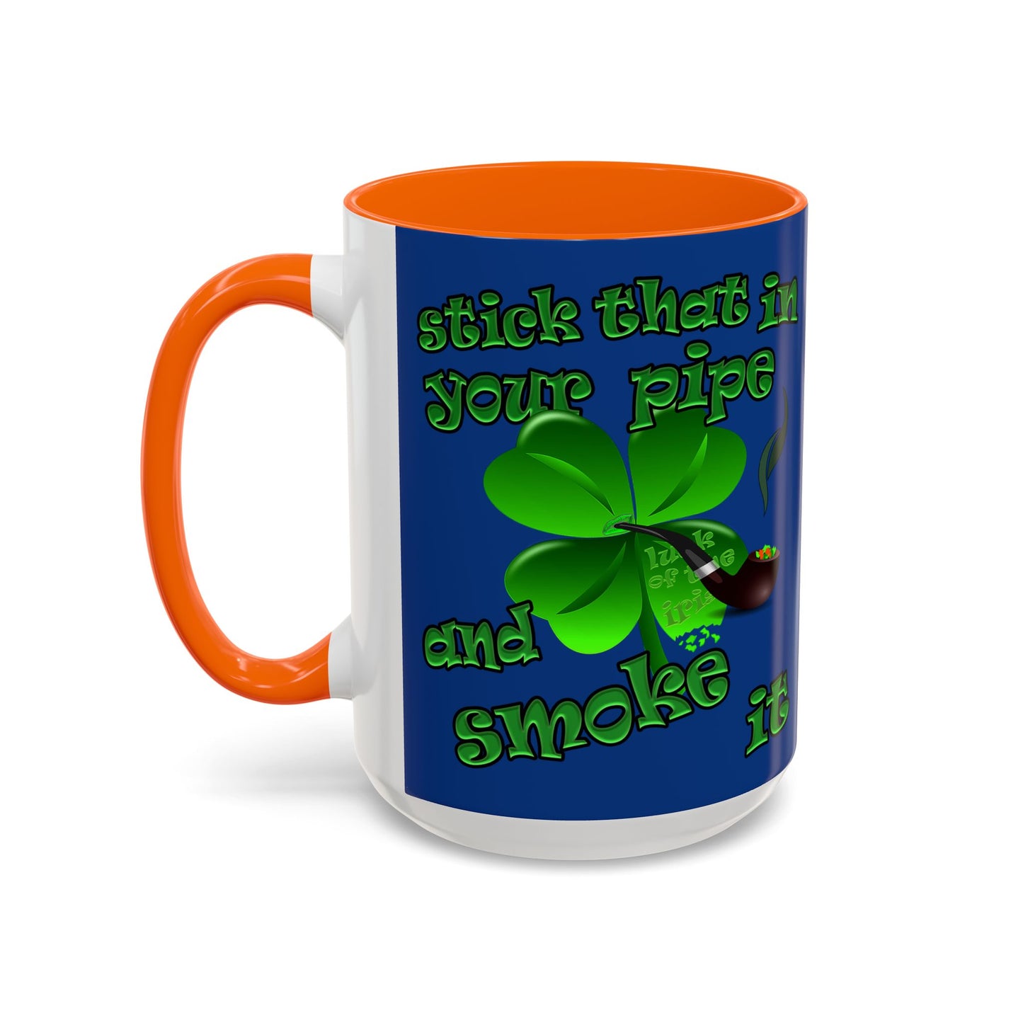 celtics logo - Accent Mug (dark blue)