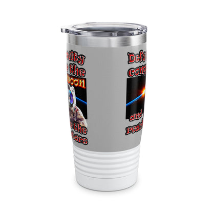defy conquer reach - Ringneck Tumbler, 20oz (light grey)