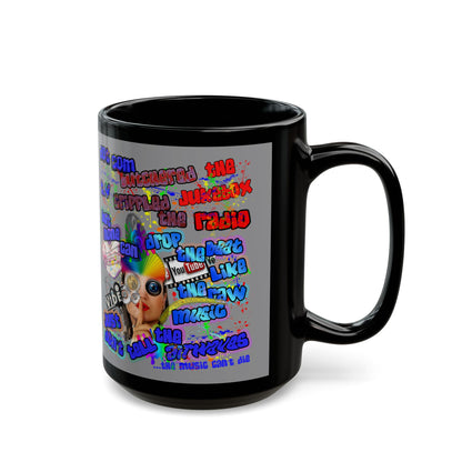 drop the beat - Black Mug (grey)