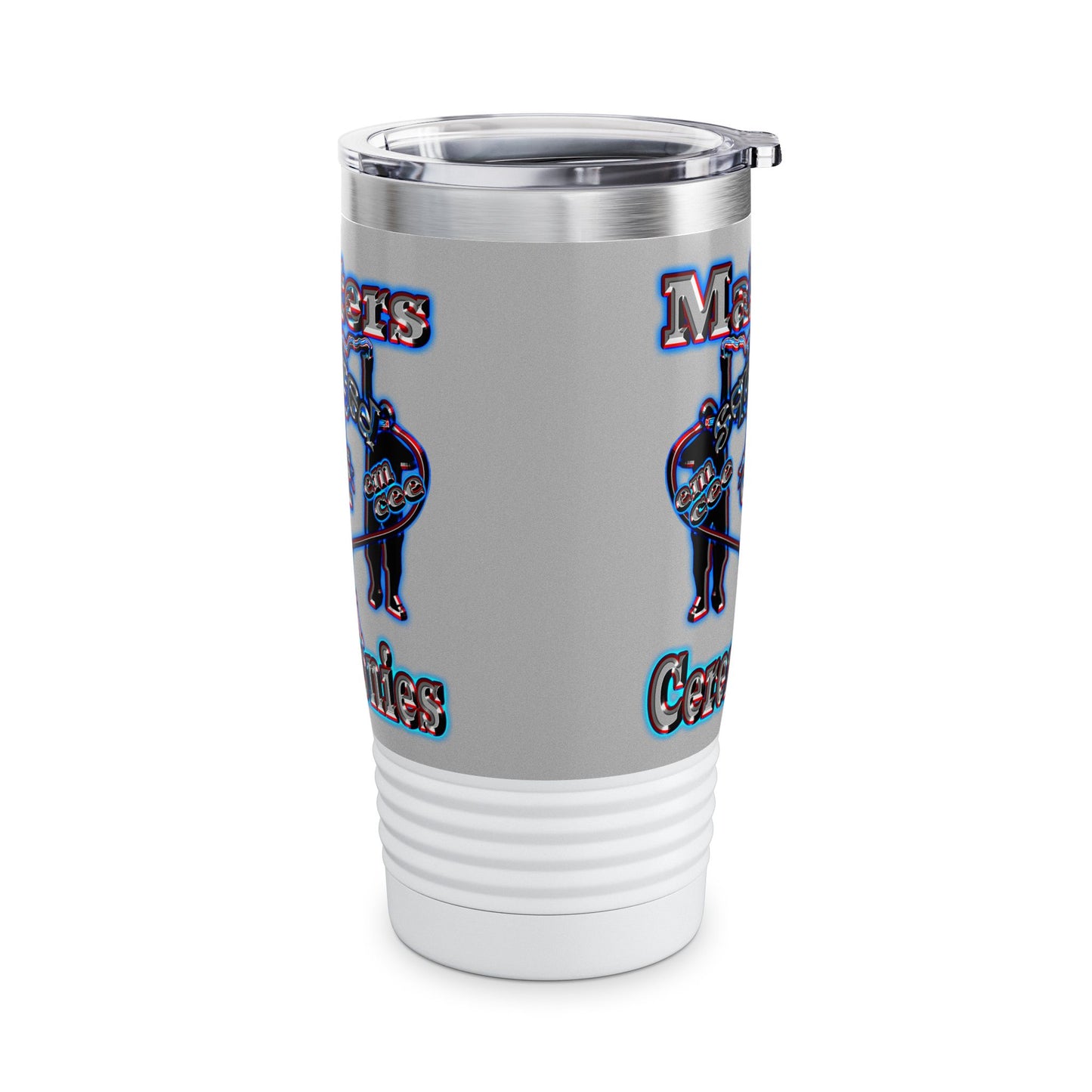 em cee squared - Ringneck Tumbler, 20oz (light grey)