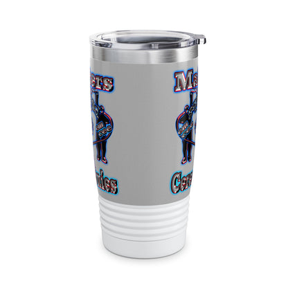 em cee squared - Ringneck Tumbler, 20oz (light grey)