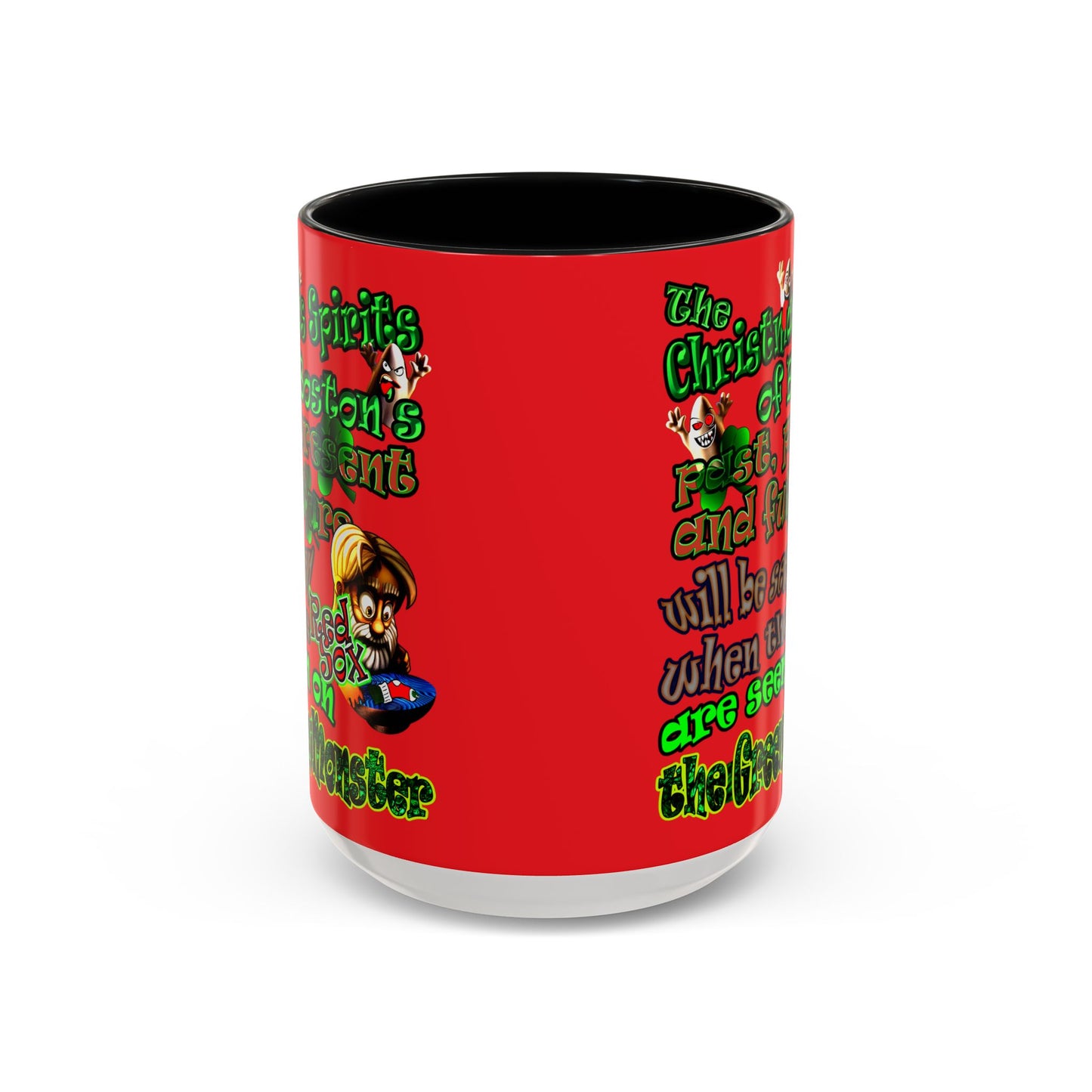 christmas spirits of boston - Accent Mug (red)