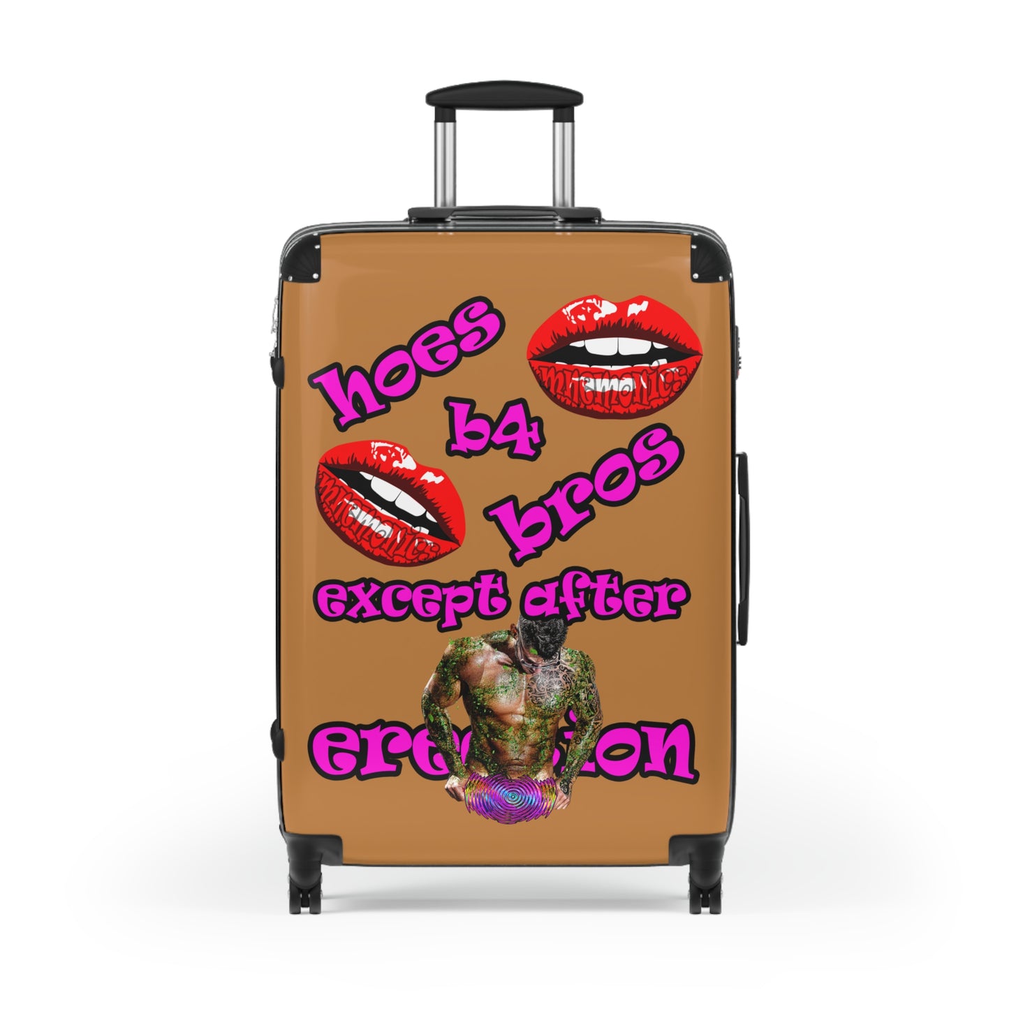 hoes b4 bros - Suitcase (light brown)