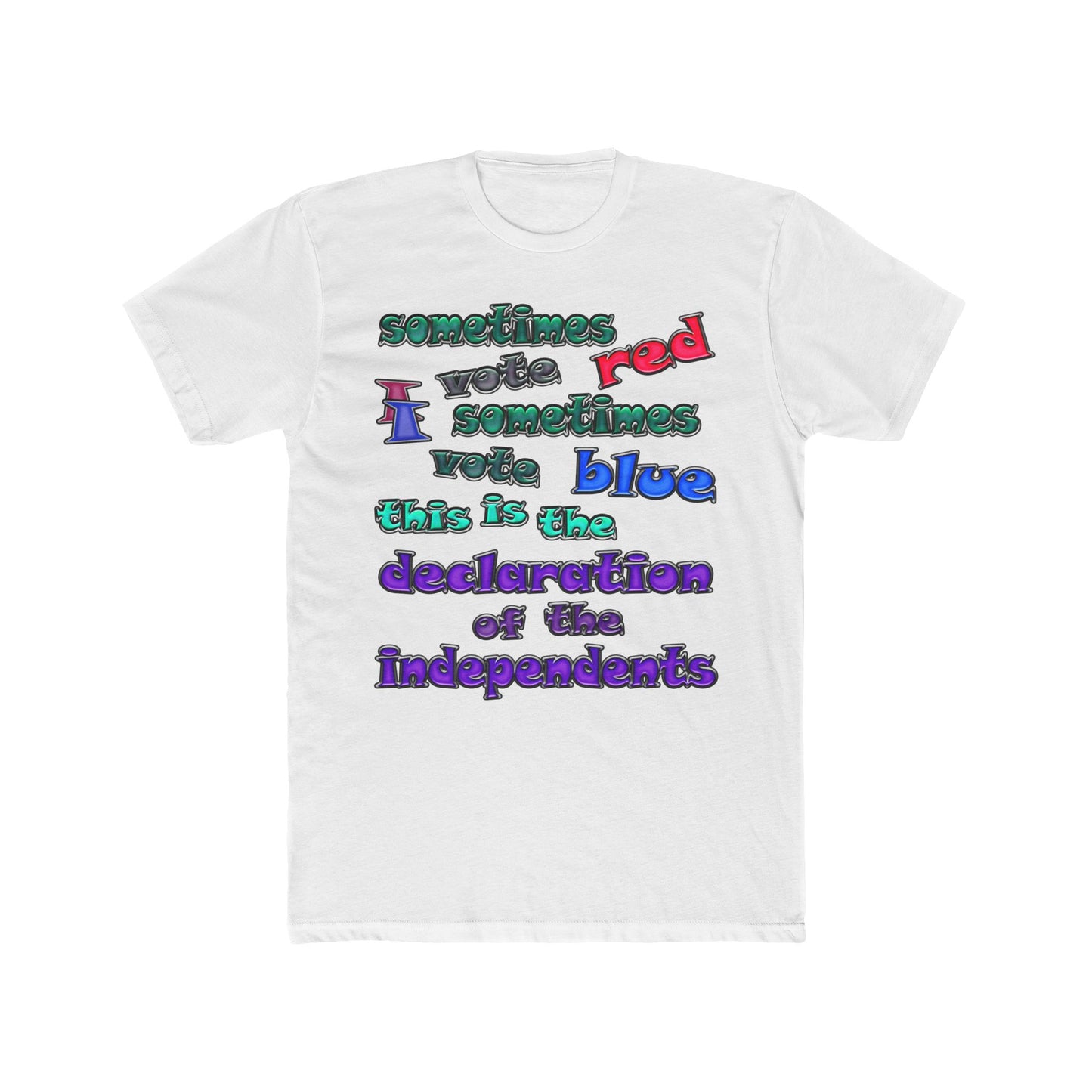 declaration of the independents - Men's Cotton Crew Tee