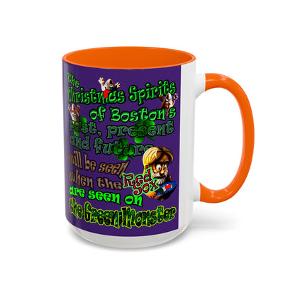 christmas spirits of boston - Accent Mug (purple)