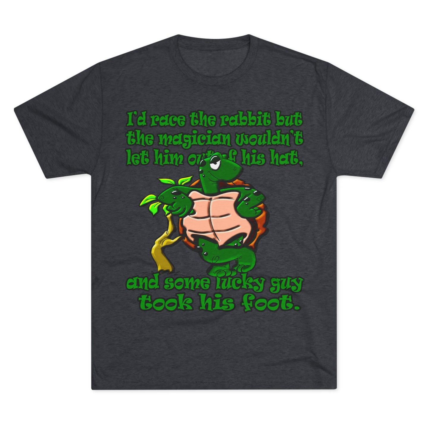 turtle race - Unisex Tri-Blend Crew Tee