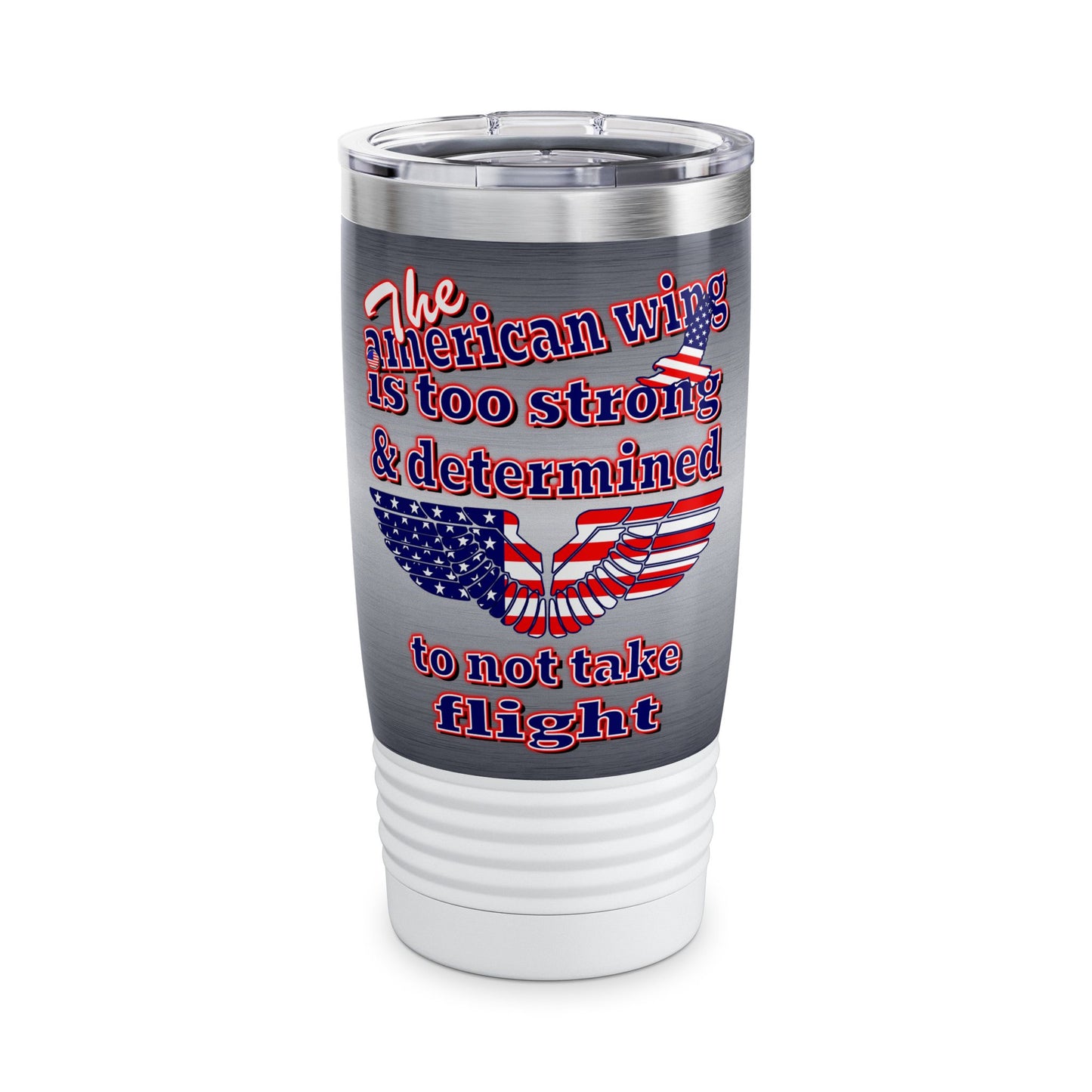 american wing - Ringneck Tumbler, 20oz (brushed nickel)