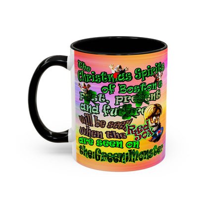 christmas spirits of boston - Accent Mug (color blur)