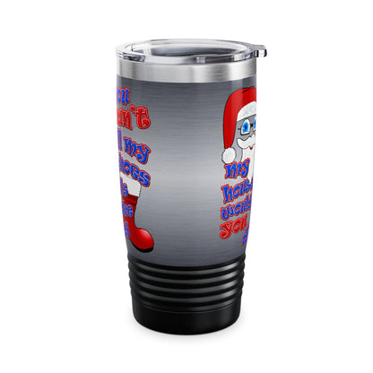 santa's shoes - Ringneck Tumbler, 20oz (brushed nickel)