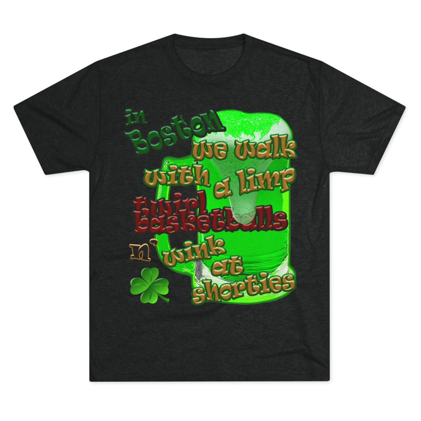 celtics logo - Unisex Tri-Blend Crew Tee