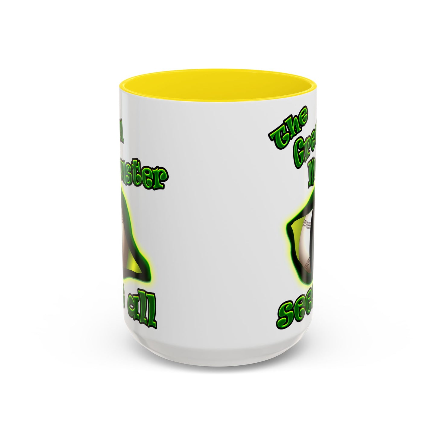green monster - Accent Mug (white)