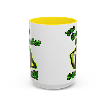 green monster - Accent Mug (white)