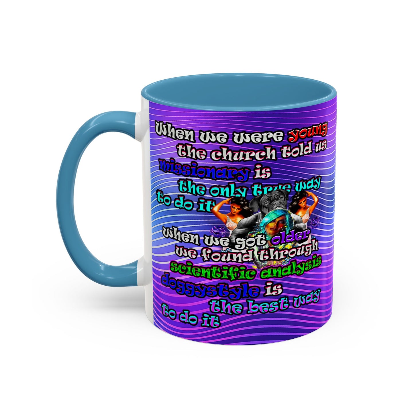 doggystyle - Accent Mug (purple wave)
