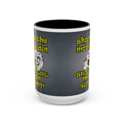 shoot the moon again - Accent Mug (grey-light grey)