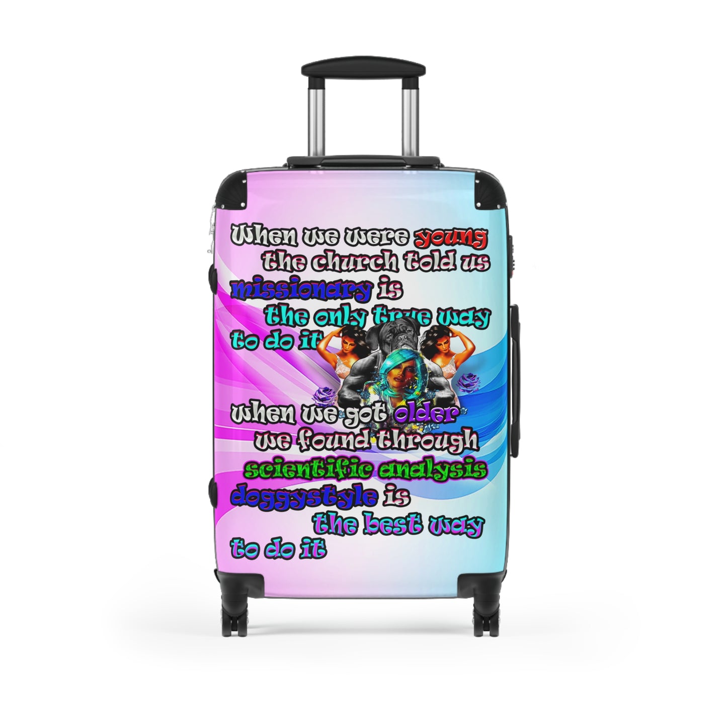 doggystyle - Suitcase (light blue-pink wave)
