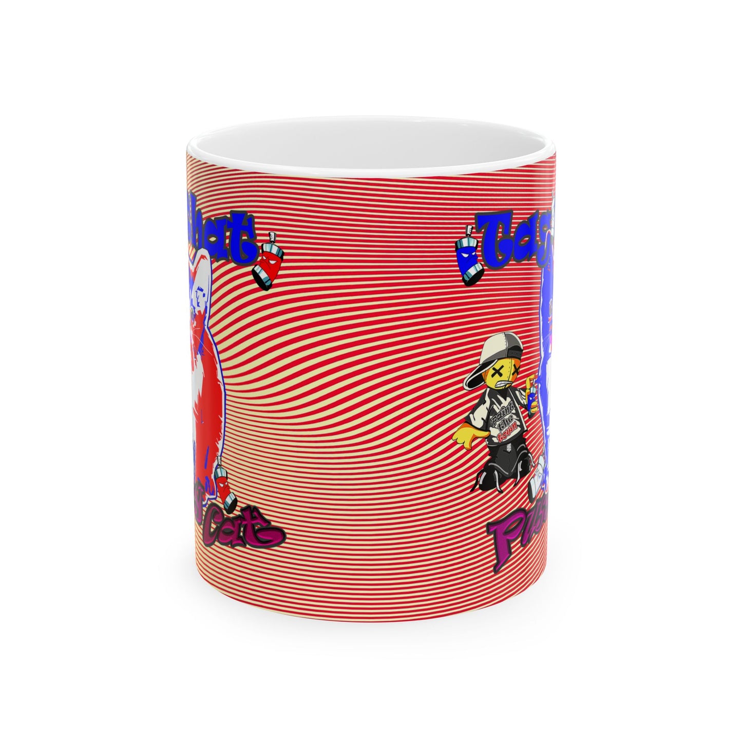 tag that - White Mug (yellow-orange wave)