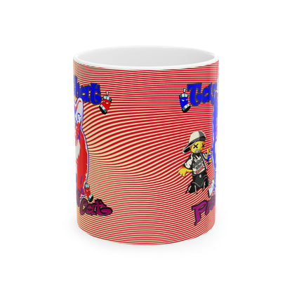 tag that - White Mug (yellow-orange wave)