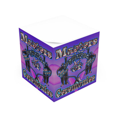 em cee squared - note cube (purple-pink wave)