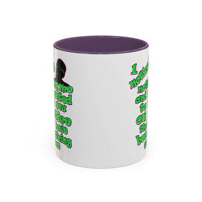 noticed you noticing - Accent Mug (white)