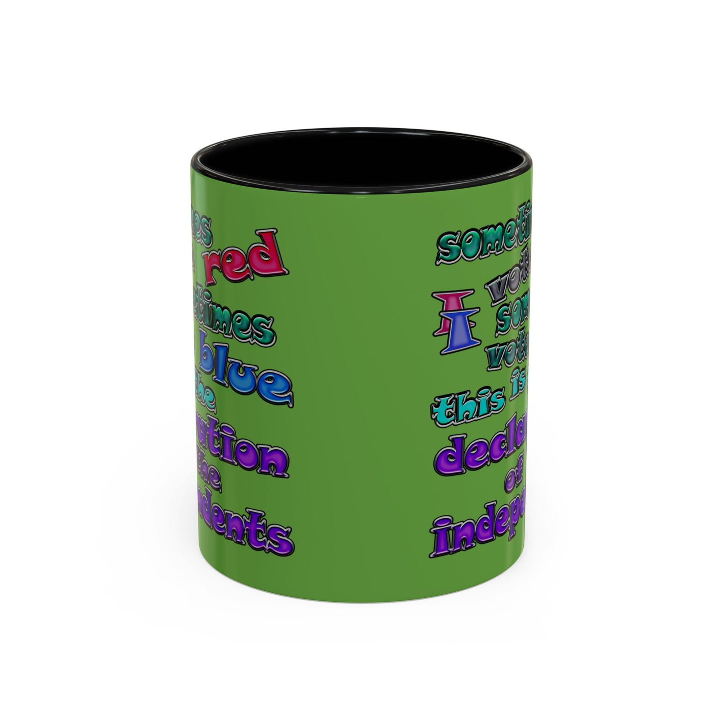 declaration of the independents - Accent Mug (green)