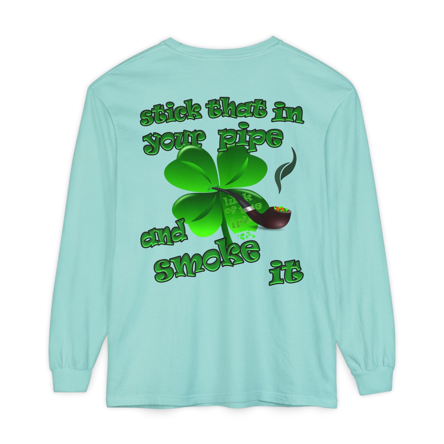 celtics logo - Unisex Garment-dyed Long Sleeve T-Shirt