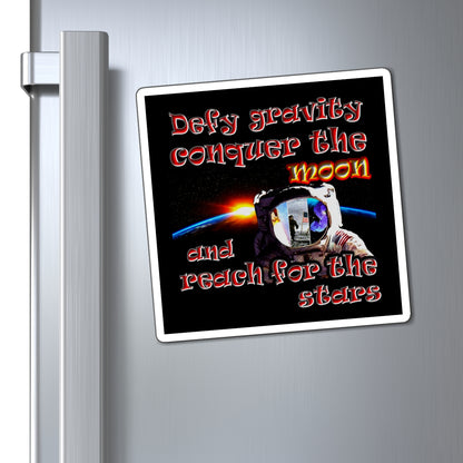 defy conquer reach - Magnets - (black)