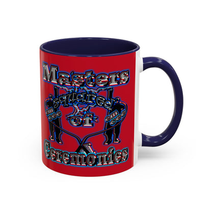 em cee squared - Accent Mug (dark red)