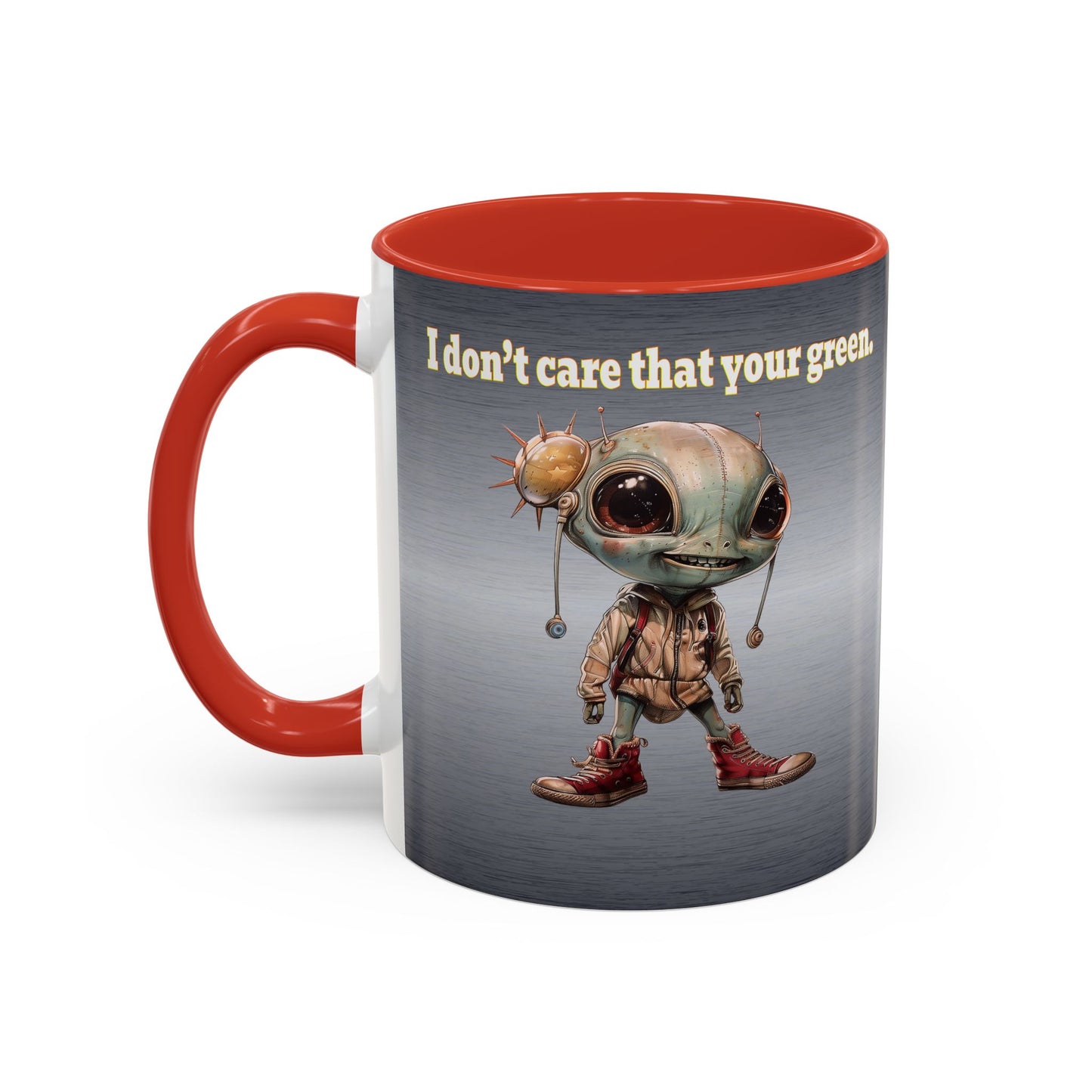 I don't care that your grey - Accent Mug (brushed nickel)