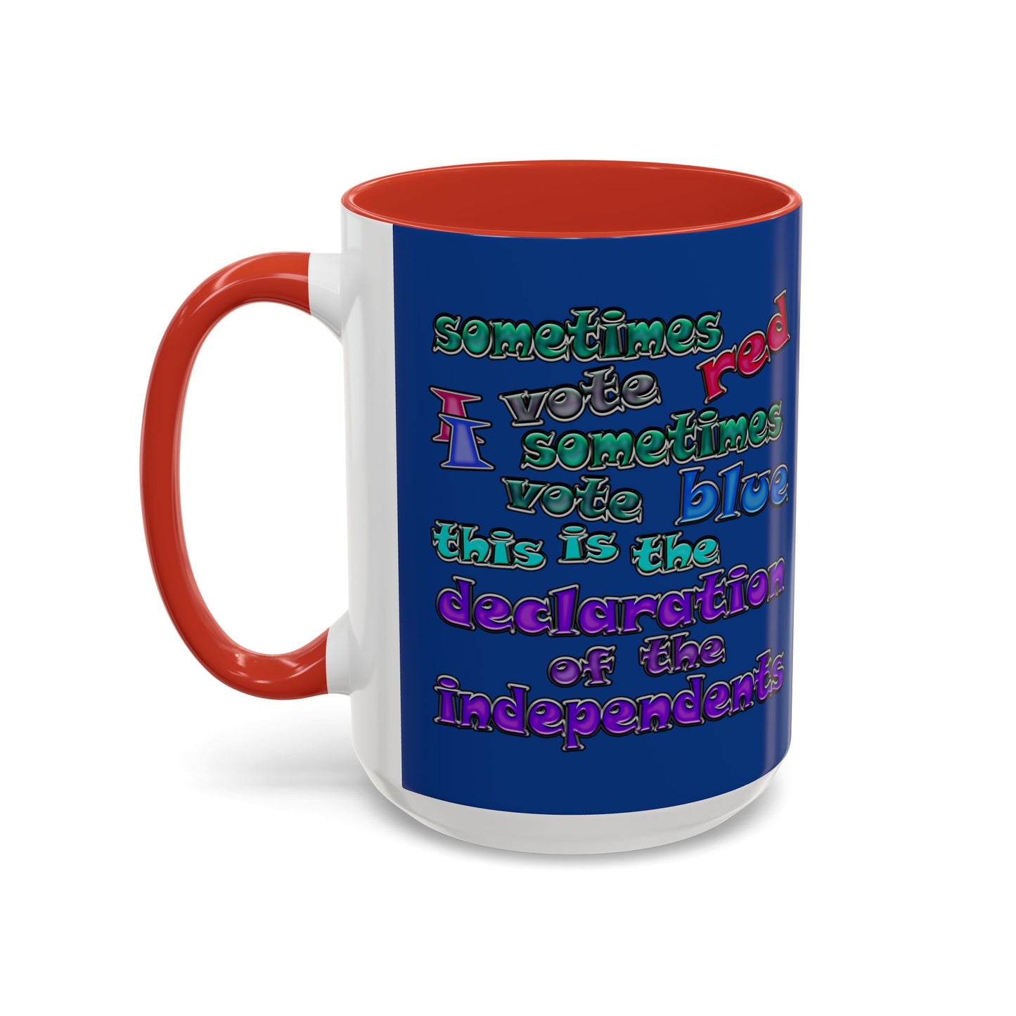 declaration of the independents - Accent Mug (dark blue)