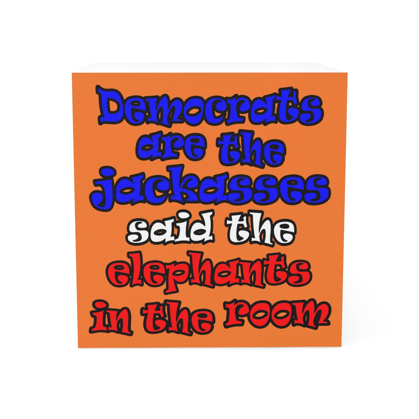 donkeys and elephants - note cube (crusta)