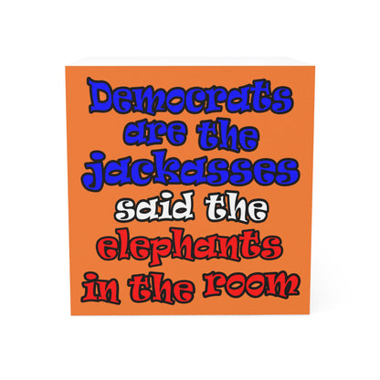 donkeys and elephants - note cube (crusta)