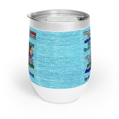 doggystyle - Chill Wine Tumbler (faded blue)