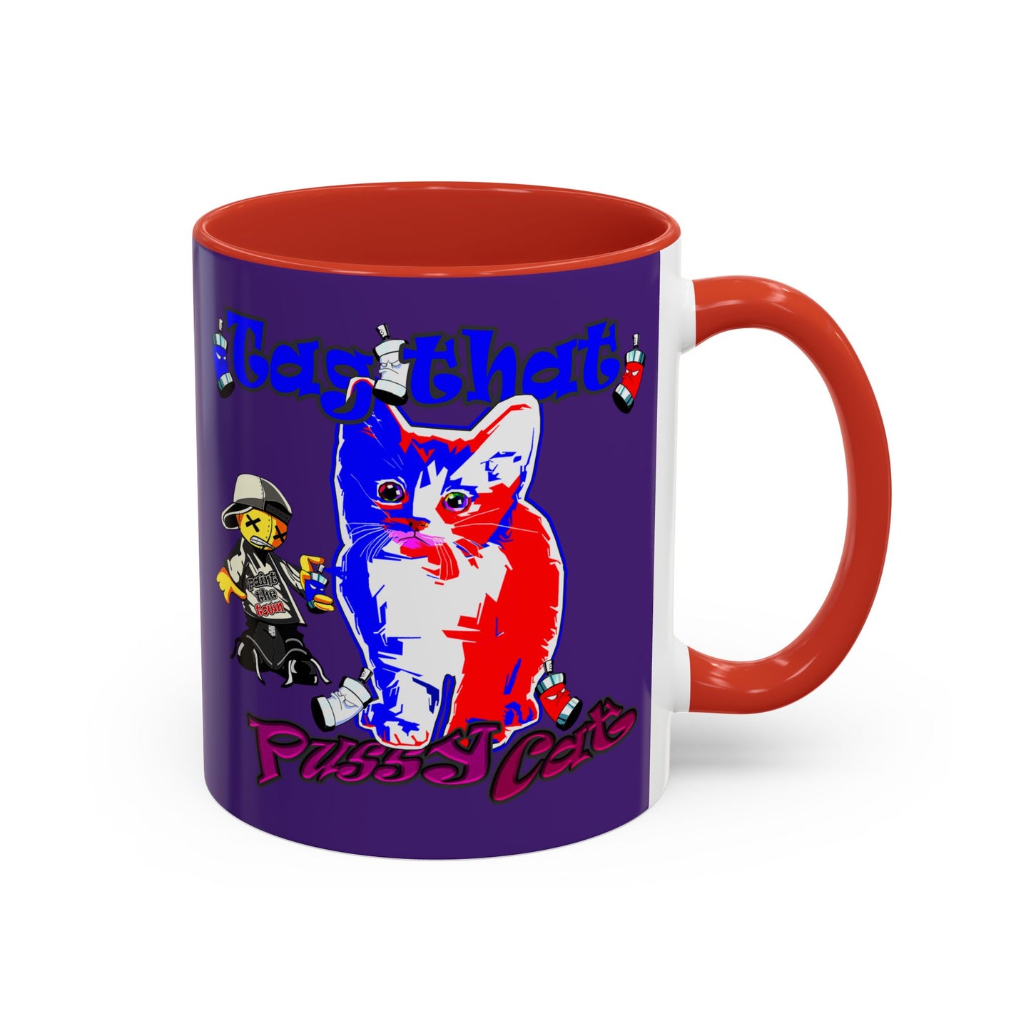 tag that - Accent Mug (purple)