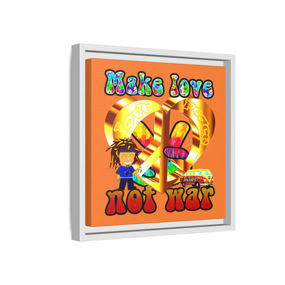 love peace - framed canvas art (crusta)